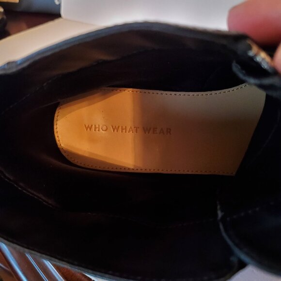 Who What wear Pointed Toe Buckle Women's Ankle Zipper Boots Black Size 7.5. - Picture 10 of 12